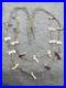 Vtg Native American Two Strand Stone Birds Animals Fetish 23.75 Beaded Necklace