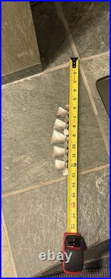 Vtg Navajo Sterling Silver & Black Onyx Modernist 18Bib Neclace 64g Vtg Navajo Sterling Silver & Black Onyx Modernist 18Bib Neclace 64g