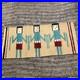 Vtg Navajo Yei Hand Weaving Wall Tapestry Native American Hanging Rug 28 X 13