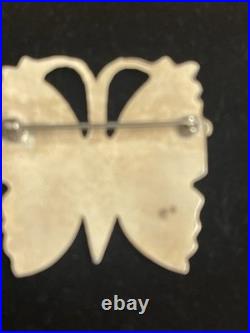 Vtg Zuni INLAY Sterling Silver, Coral, Onyx Native American