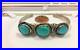 WOMENS Vintage native American Turquoise Cuff Bracelet STERLING SILVER 925