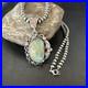 WoMens Navajo Pearls Sterling Silver Royston Turquoise Necklace Pendant 19362