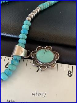 Womens Blue Turquoise Pendant Navajo Pearls Sterling Silver Necklace 20 13219 Womens Blue Turquoise Pendant Navajo Pearls Sterling Silver Necklace 20 13219