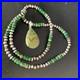 Womens Green Mohave Turquoise Pendant Navajo Pearls Sterling Necklace 20 13461
