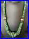 Womens Green Turquoise Bead Navajo Pearls Sterling Silver Necklace 13237