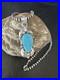 Womens Kingman Turquoise Pendant Navajo Pearls Sterling Silver Necklace 15217