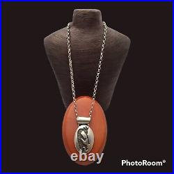 Zuni Gilbert Nelson Vintage Native American Kokopelli necklace Pendant