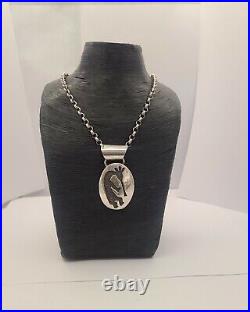 Zuni Gilbert Nelson Vintage Native American Kokopelli necklace Pendant