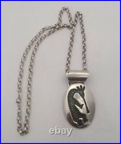 Zuni Gilbert Nelson Vintage Native American Kokopelli necklace Pendant