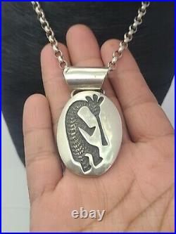 Zuni Gilbert Nelson Vintage Native American Kokopelli necklace Pendant