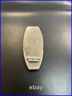 Zuni Silver Turquoise INLAY Coral Money Clip Handmade Vintage Native American